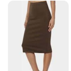 Brown Pencil Skirt by Mousseline Paris - Size Small NWT